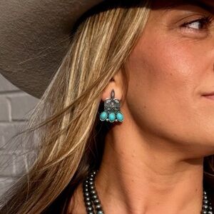 Stitched In Stone Earrings